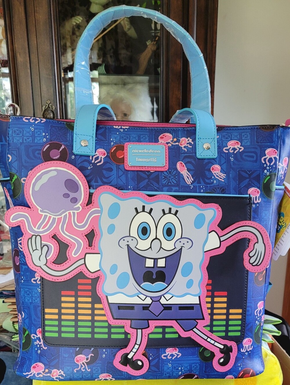 Loungefly x Nickelodeon Spongebob Jelly Dance Tote Bag
